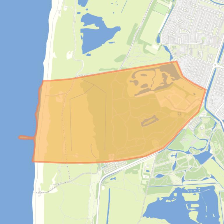 Kaart van de buurt Donkere Duinen.