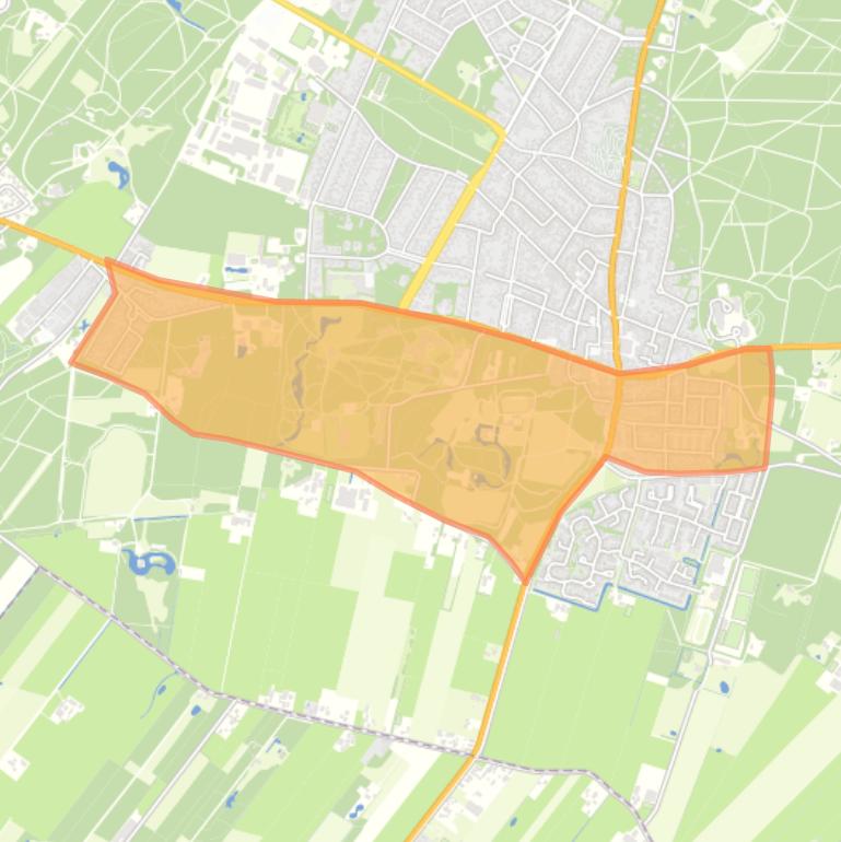 Kaart van de buurt Doorn-Zuid.