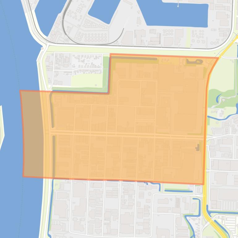 Kaart van de buurt Dordtse Kil I.