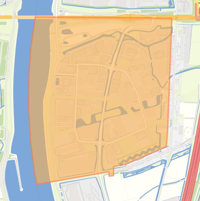 Kaart van de buurt Dordtse Kil III.