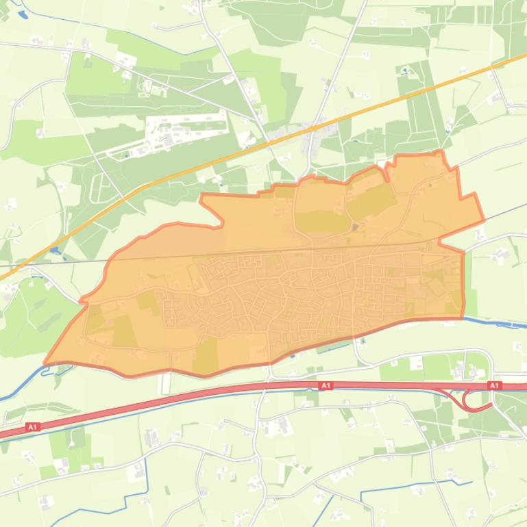 Kaart van de buurt Dorp Bathmen.