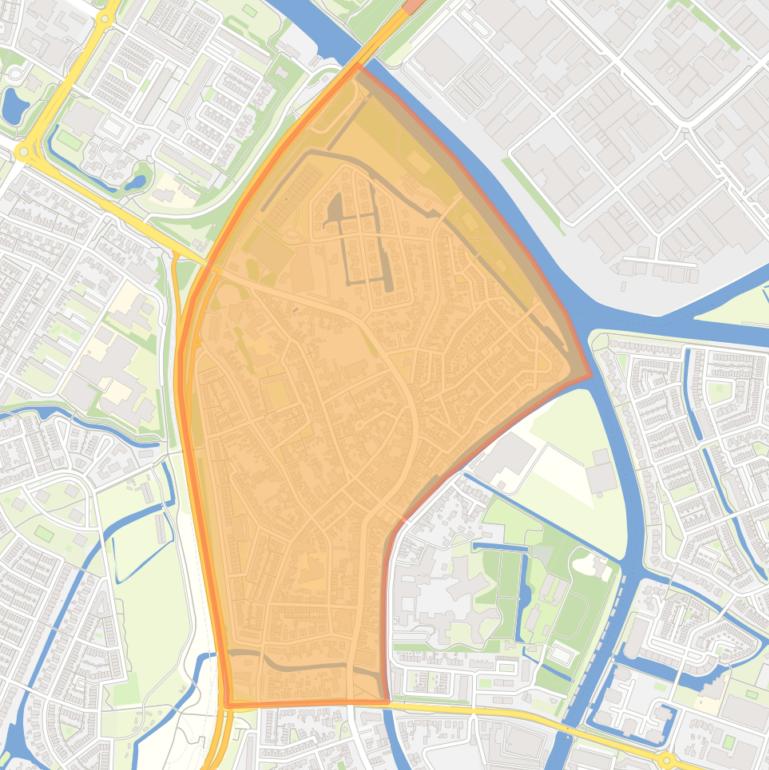 Kaart van de buurt Dorp.