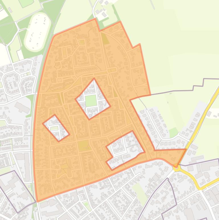 Kaart van de buurt Dorp Noord.