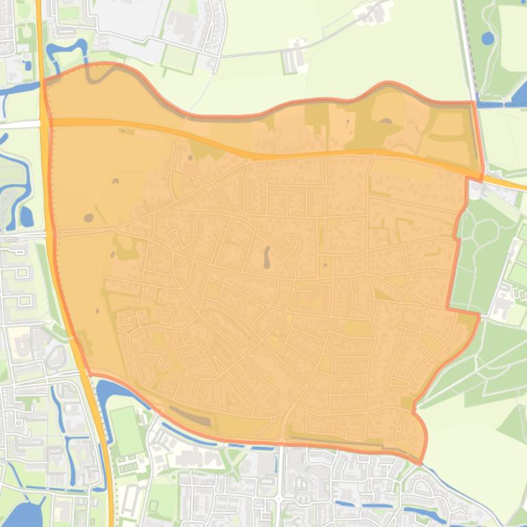 Kaart van de buurt Dorp Warnsveld.