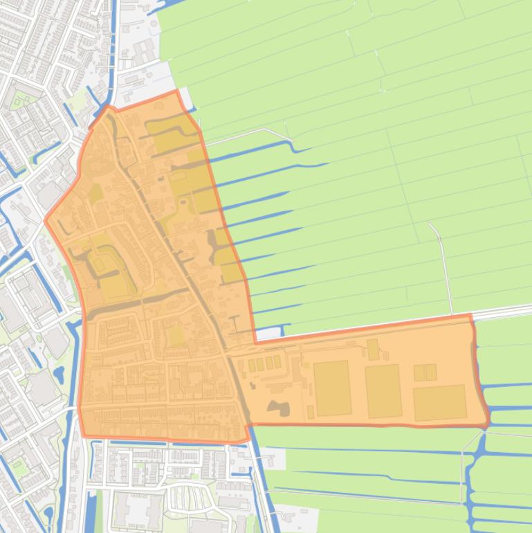 Kaart van de buurt Dorp Zuid.