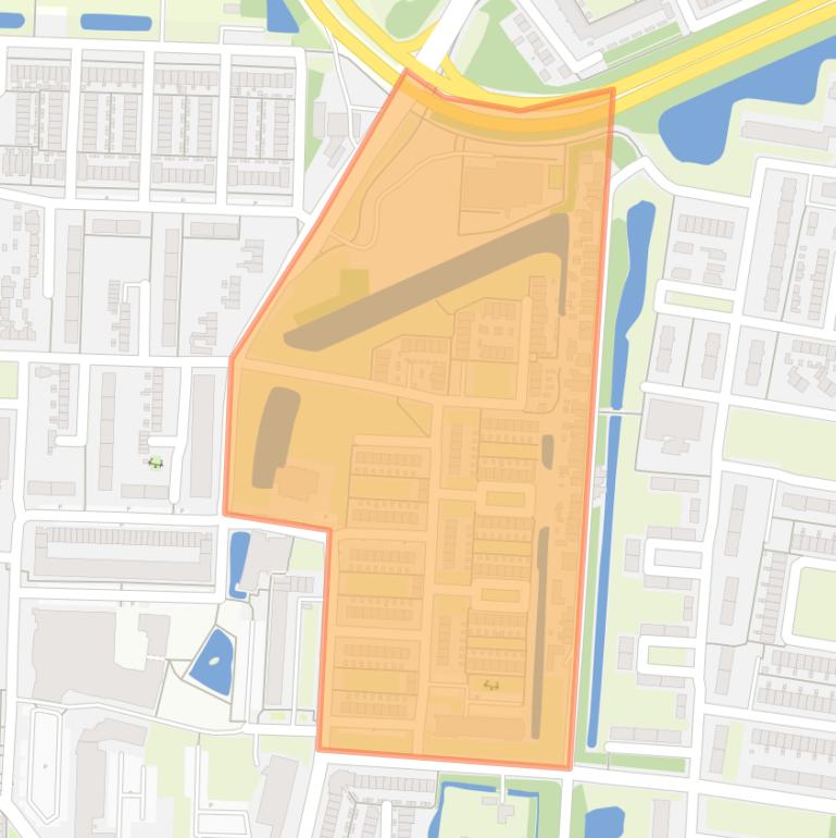 Kaart van de buurt Dorus Rijkersstraat en omgeving.