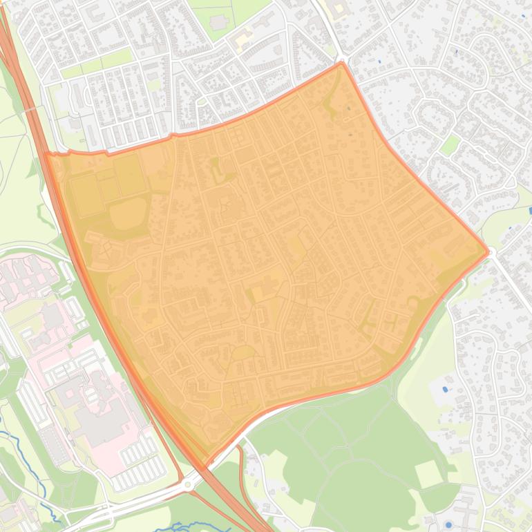 Kaart van de buurt Douve Weien.