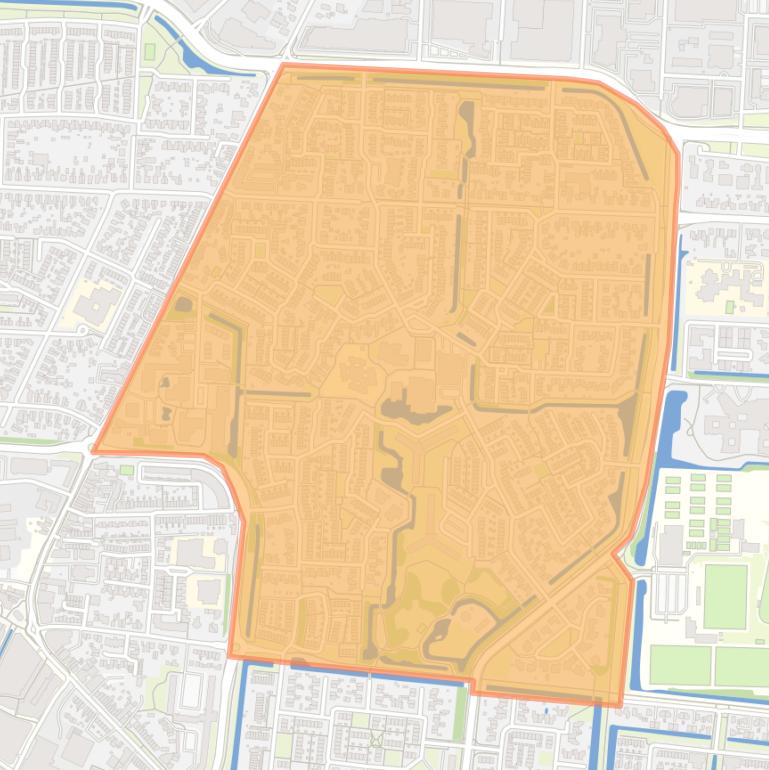 Kaart van de buurt Dragonder Noord.