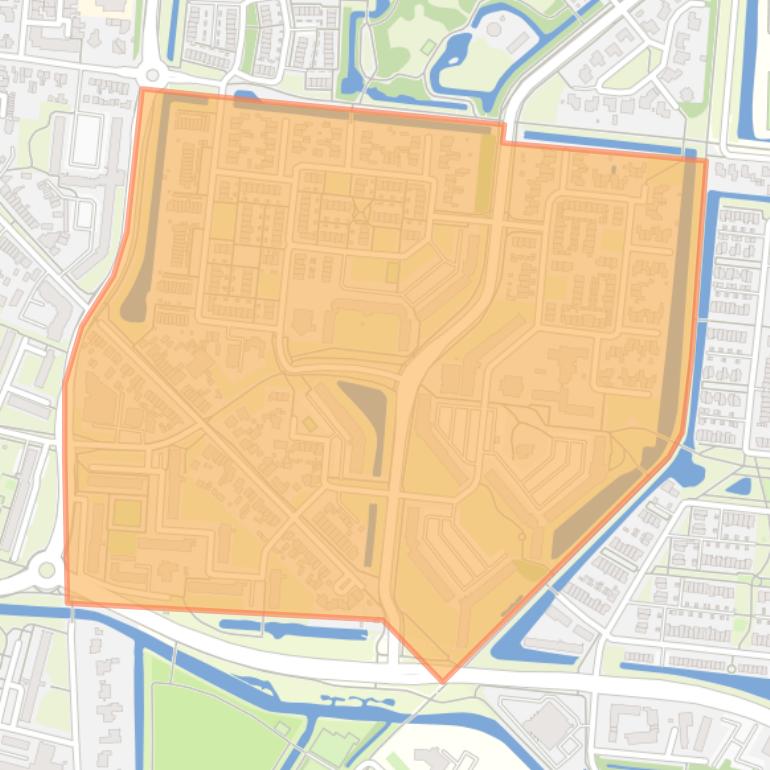 Kaart van de buurt Dragonder Zuid.