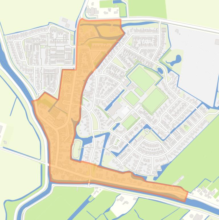 Kaart van de buurt Drechterlandsedijk en omgeving.
