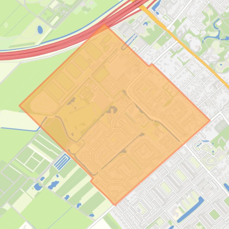 Kaart van de buurt Driebergen-West.