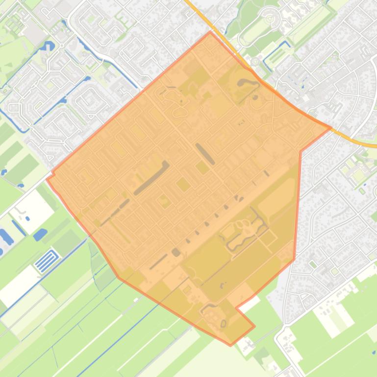 Kaart van de buurt Driebergen-Zuidwest.