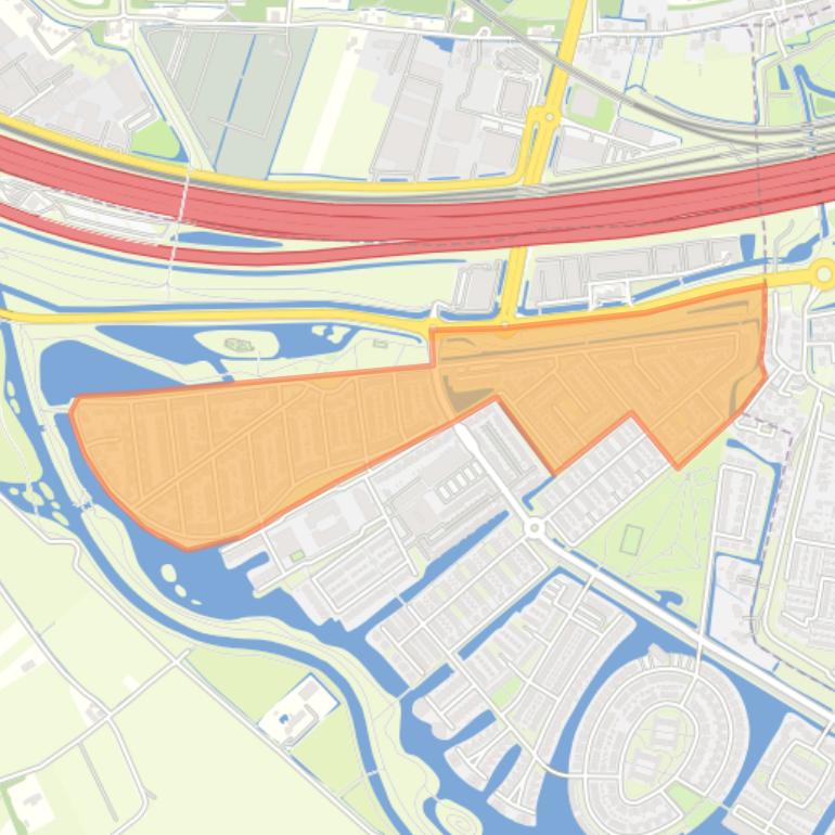 Kaart van de buurt Driehoek.