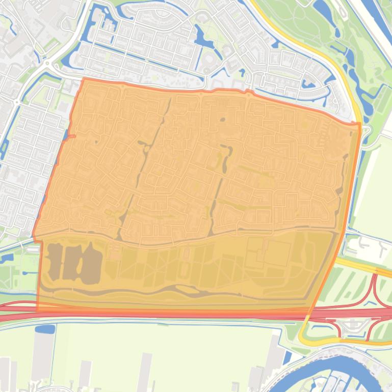 Kaart van de buurt Drievliet.