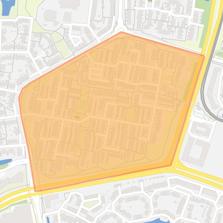 Kaart van de buurt Driften-Zuid.