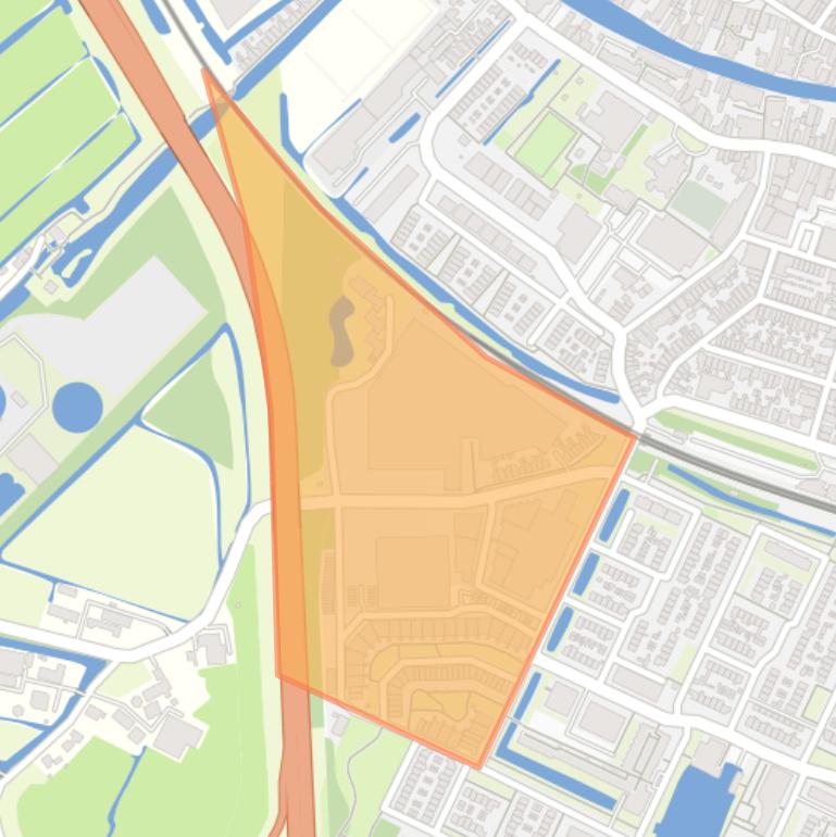 Kaart van de buurt Dronenhoek.