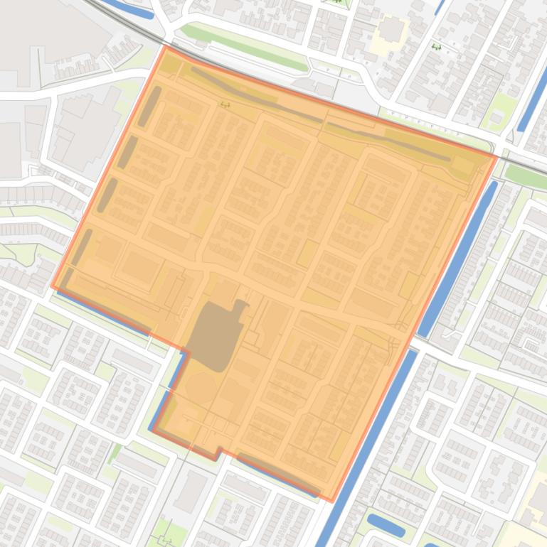 Kaart van de buurt Dronenwijk-Noord.