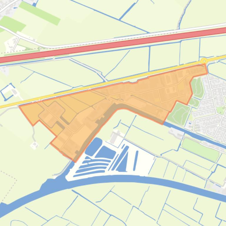 Kaart van de buurt Dronryp Bedrijventerrein de Alde Mar.