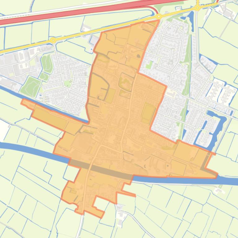 Kaart van de buurt Dronryp Midden.