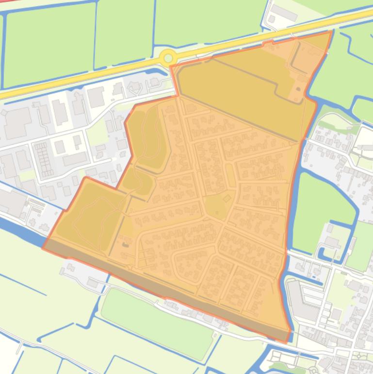 Kaart van de buurt Dronryp West.
