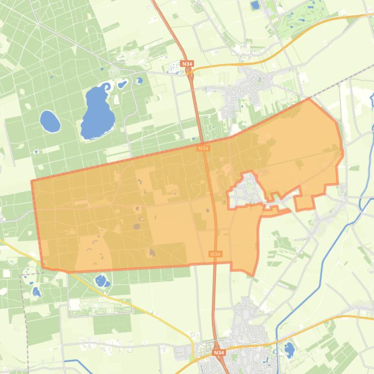 Kaart van de buurt Drouwen Buitengebied.