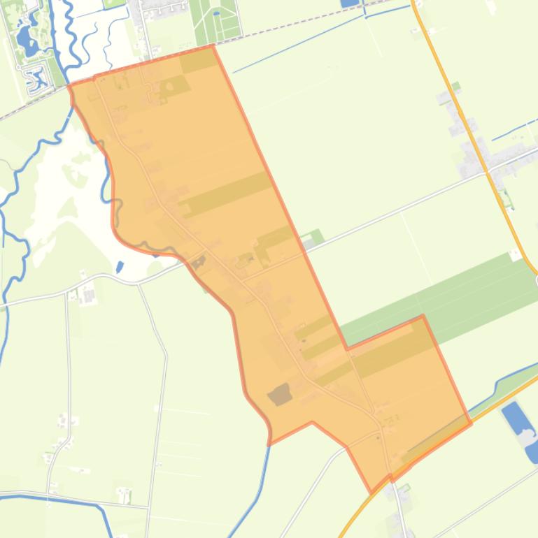 Kaart van de buurt Drouwenerveen.