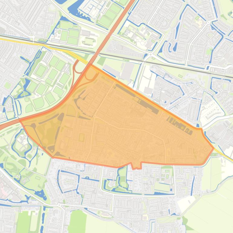 Kaart van de buurt Dubbeldam-Noord.