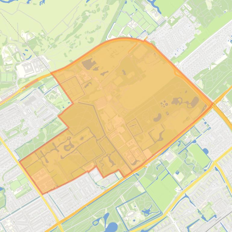 Kaart van de buurt Duindigt-Groenendaal.