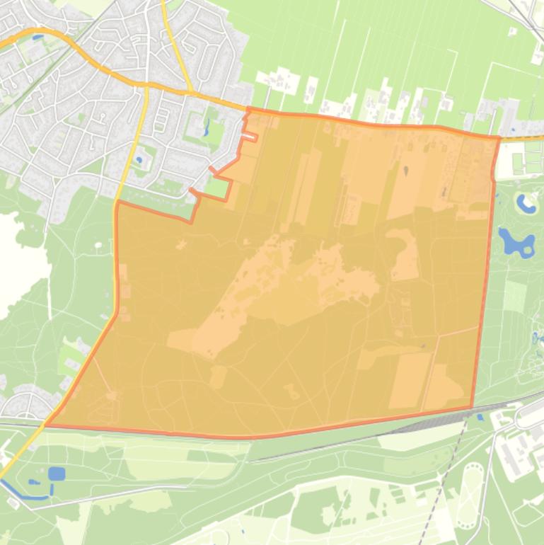 Kaart van de buurt Duinen Gebied.