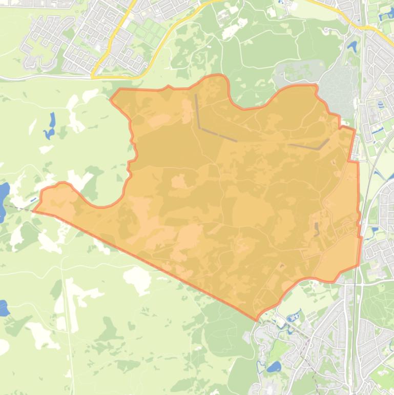 Kaart van de Duinenbuurt.