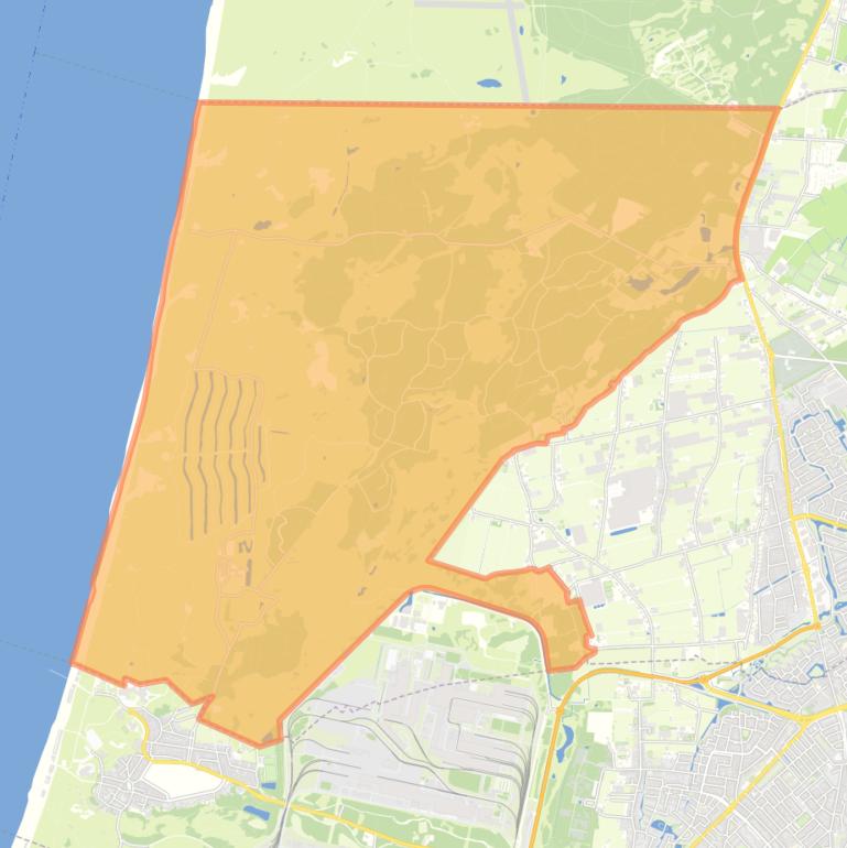 Kaart van de buurt Duingebied.