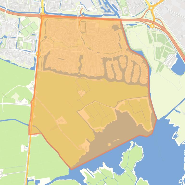 Kaart van de buurt Duinterpen.