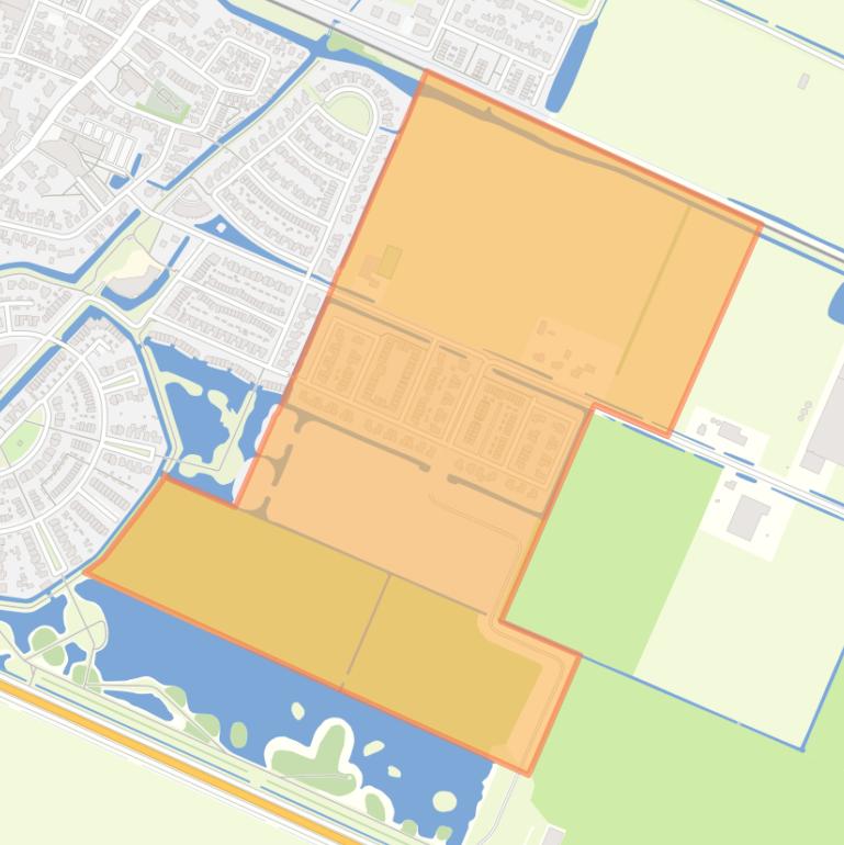 Kaart van de buurt Duinweid en omgeving.