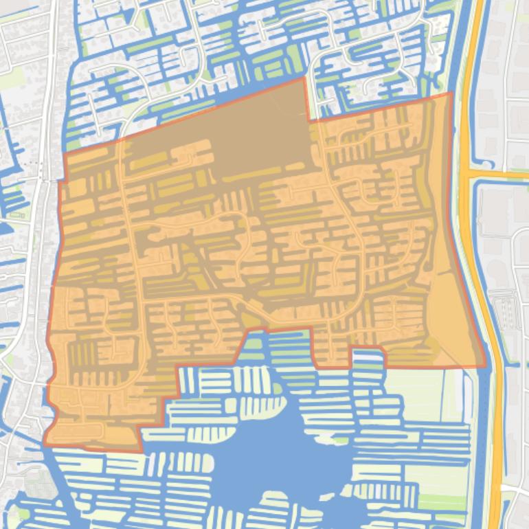 Kaart van de buurt Duizend Eilandenrijk Zuid.