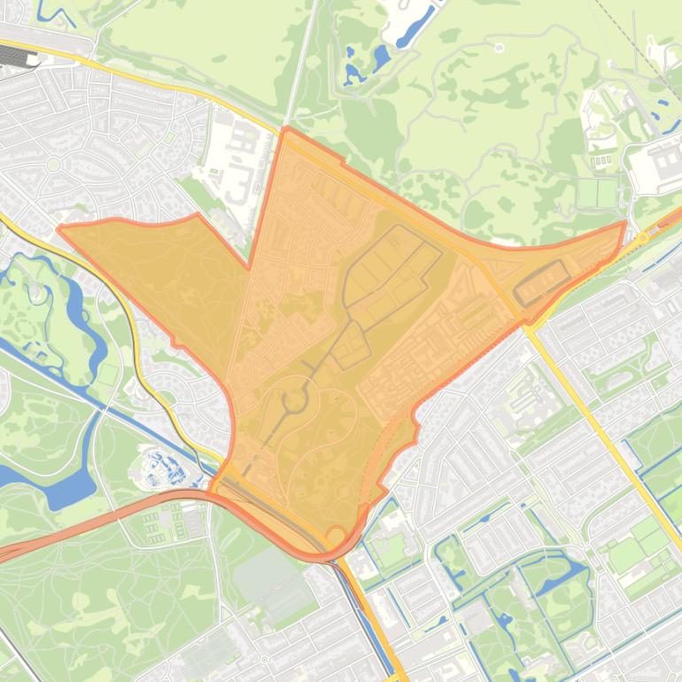 Kaart van de buurt Duttendel.