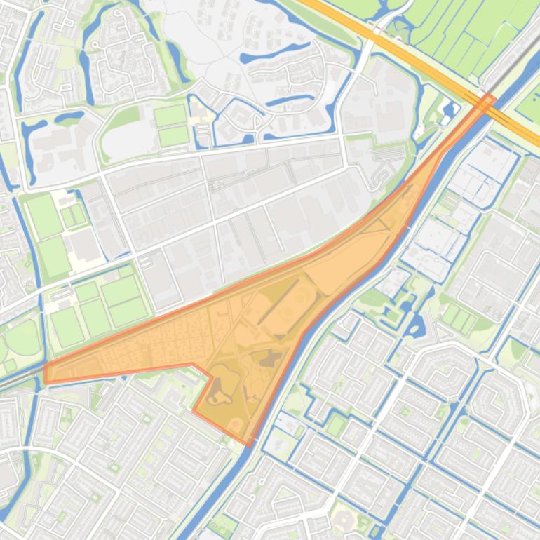 Kaart van de buurt Dwarsgouw.