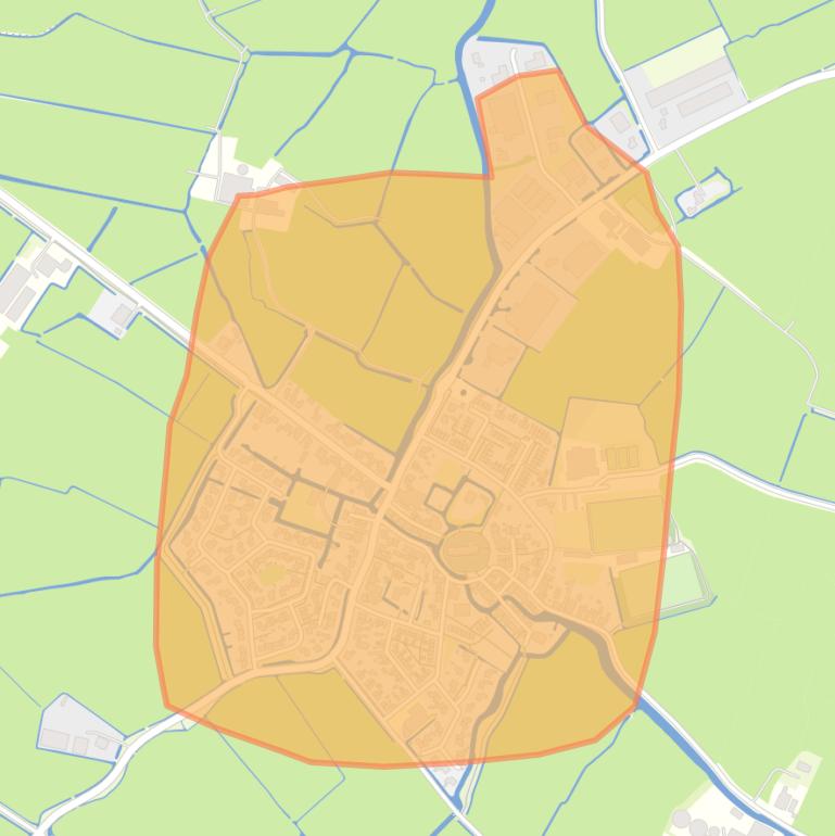 Kaart van de buurt Easterein.