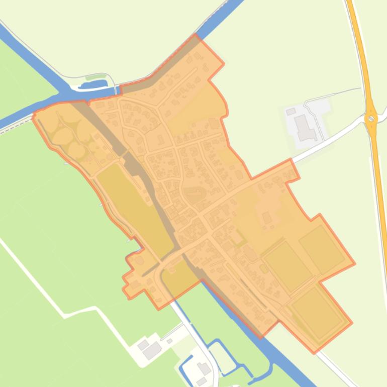 Kaart van de buurt Easterlittens.