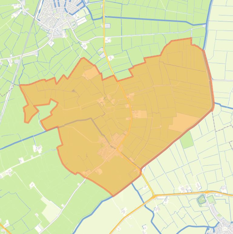 Kaart van de buurt Easterwierrum.