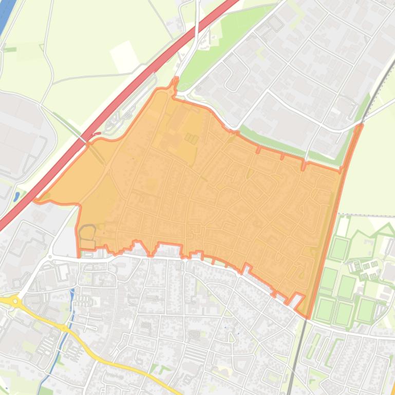 Kaart van de buurt Echt Noord.