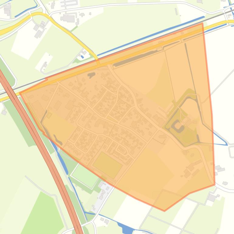Kaart van de buurt Echteld.