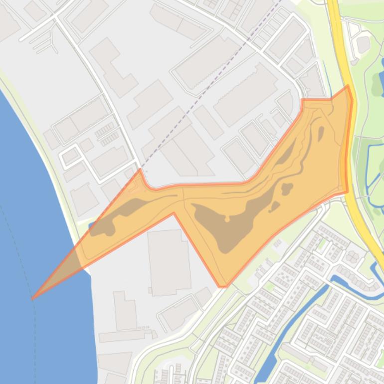 Kaart van de buurt Ecozone Nieuwland.