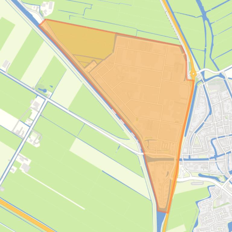 Kaart van de buurt Edam-Industriegebied.