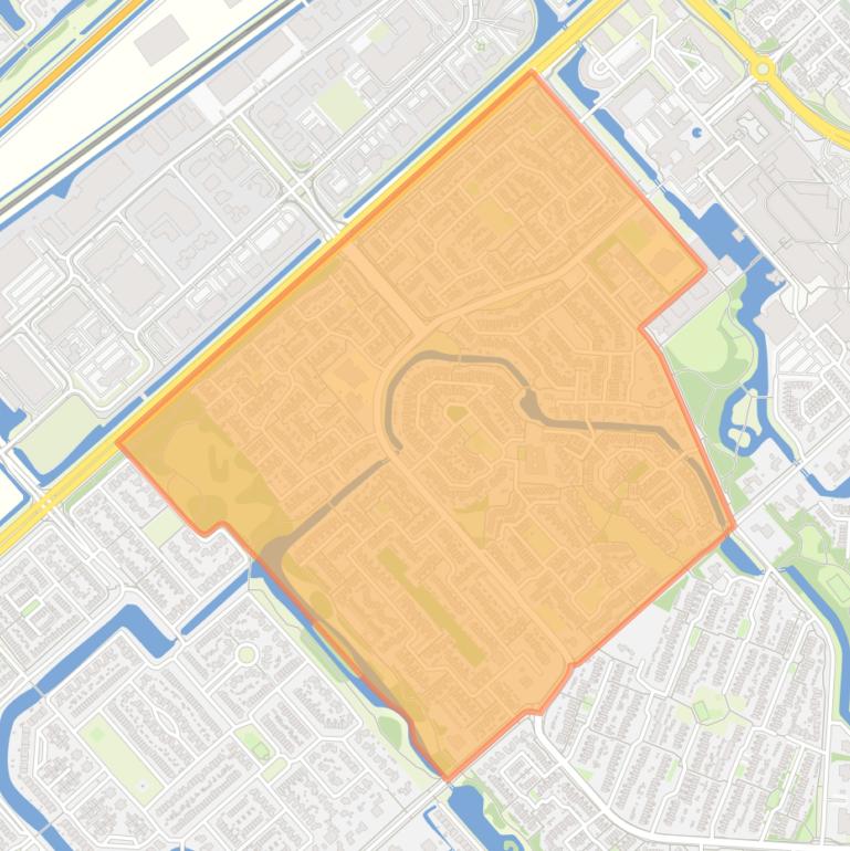 Kaart van de buurt Edelstenenwijk.