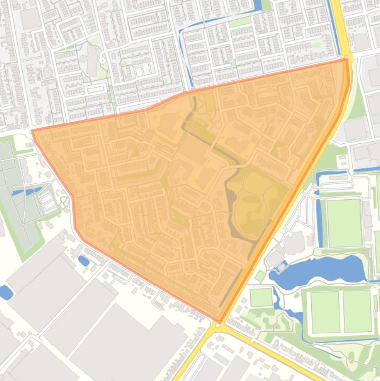 Kaart van de buurt Edelstenenwijk.