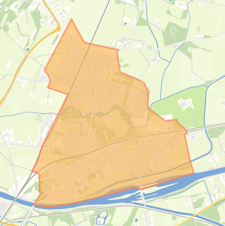 Kaart van de buurt Eefde.