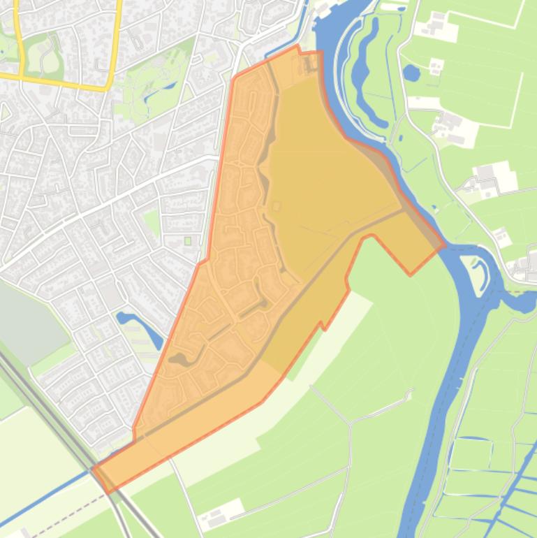 Kaart van de buurt Eemdal-Zuid.