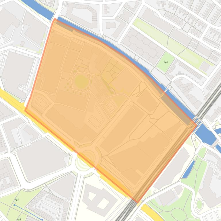 Kaart van de buurt Eemplein-Nieuwe Stad.