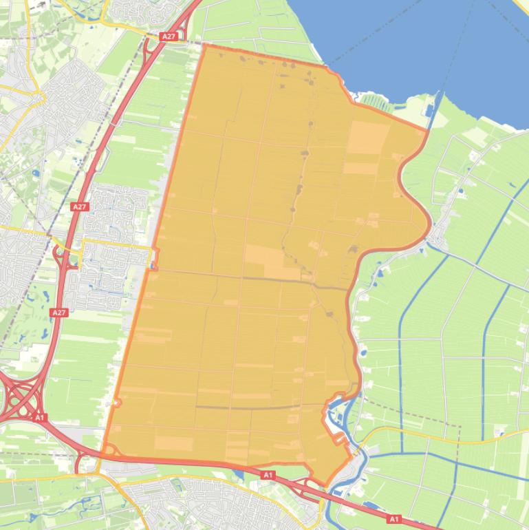 Kaart van de buurt Eempolder.