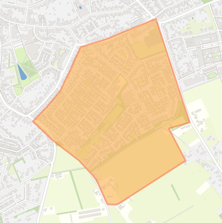 Kaart van de buurt Eersel-Zuid.